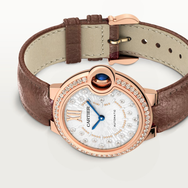 [Super Clone]BALLON BLEU Diamond Rose Gold 33mm