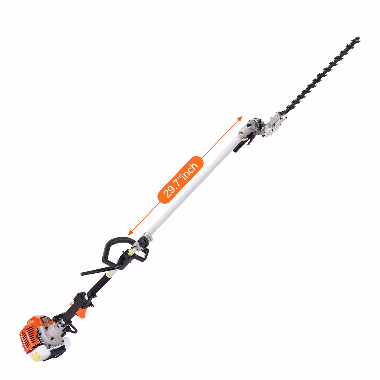 KFFKFF 26CC 5-in-1 Versatile Gardening Tools, Gas-Powered Hedge Trimmer, Grass Cutter, Line Trimmer, Edger, and Pole Saw with Extendable Shaft