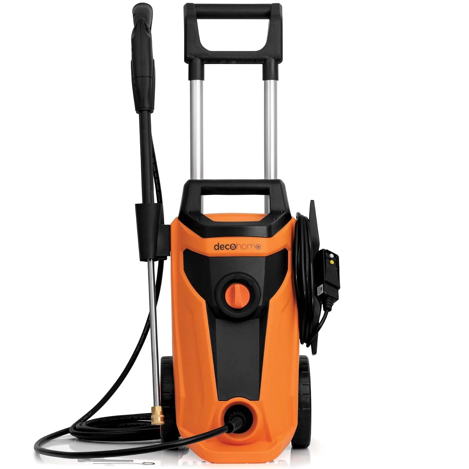 Deco Home 1800W Electric Pressure Washer Auto Stop Water Gun 4 Spray Nozzle Attachments Self Suction