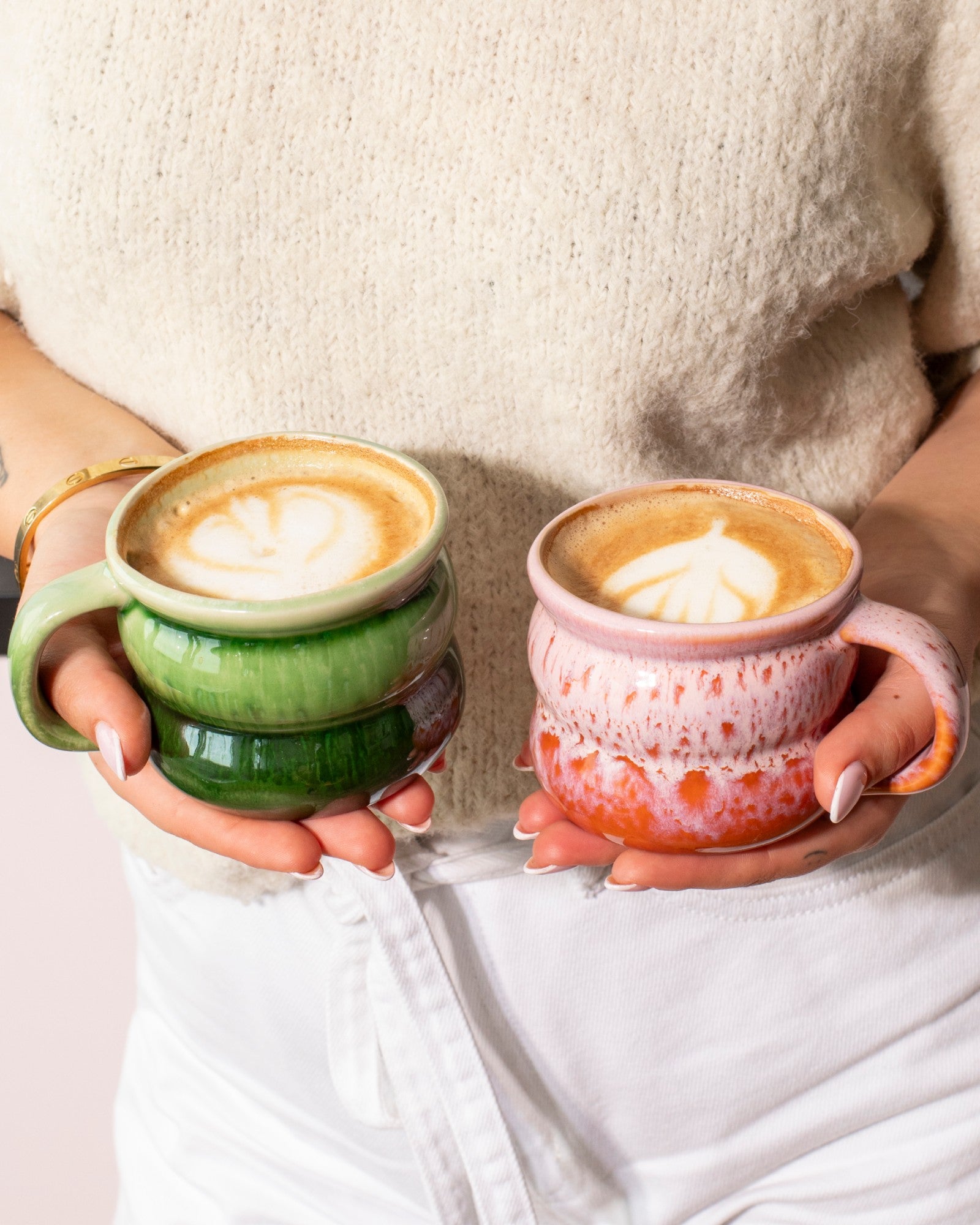 OMBRA - SMALL MUG BUBBLE PINK ORANGE