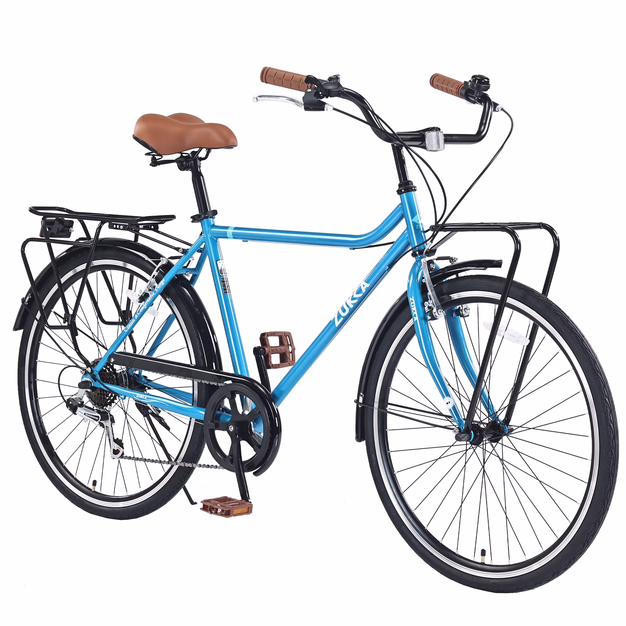 7 Speed, Steel Frame, Multiple Colors 26 in Vintage Style Bike, Retro Commute Bike for Women and Men