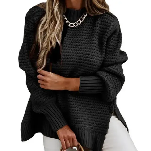 Sophie Paris | Pull en tricot à col haut et douillet