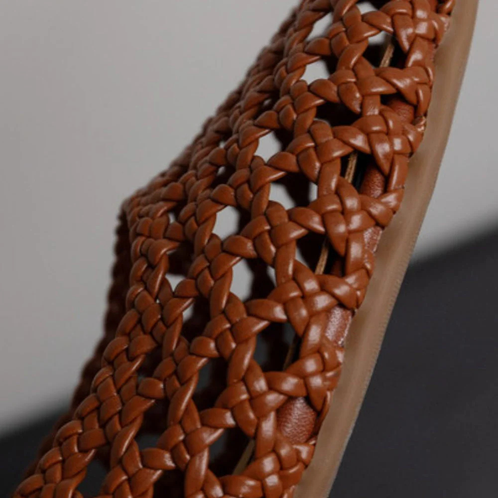 Ballerines en maille tissée pour femmes
