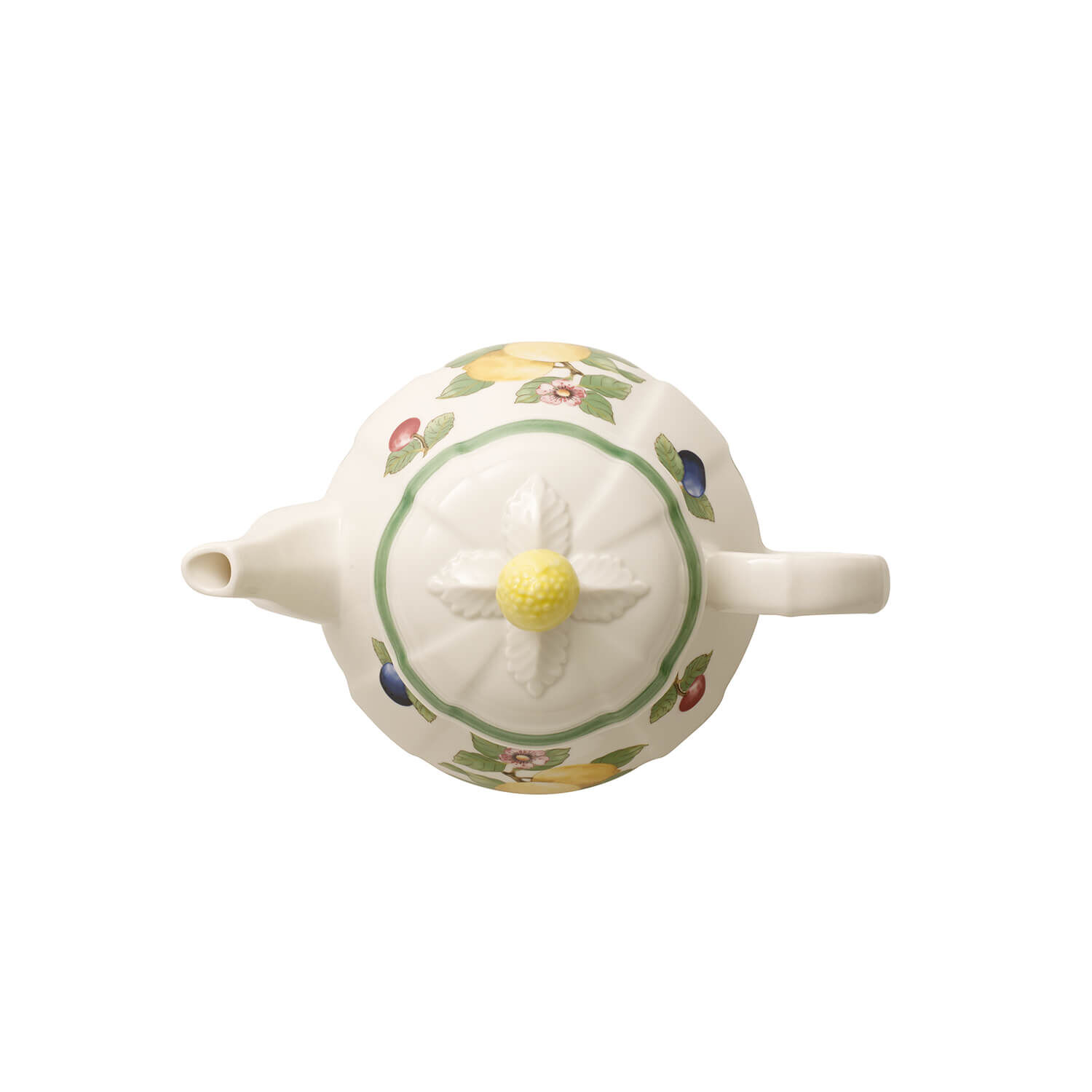French Garden Teapot - Multi-colored, 30.5 oz, Premium Porcelain