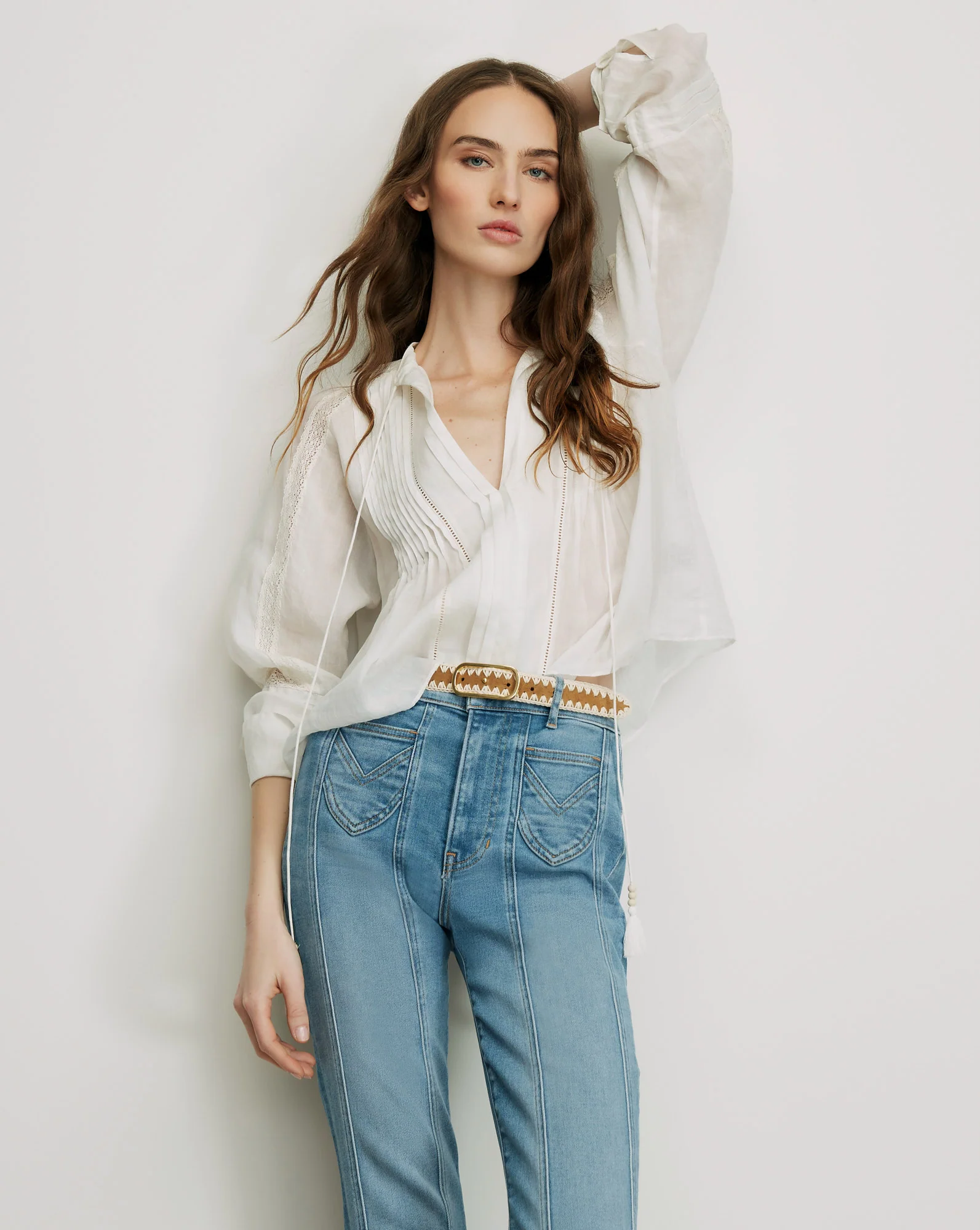Sawyer Self-Tie Blouse