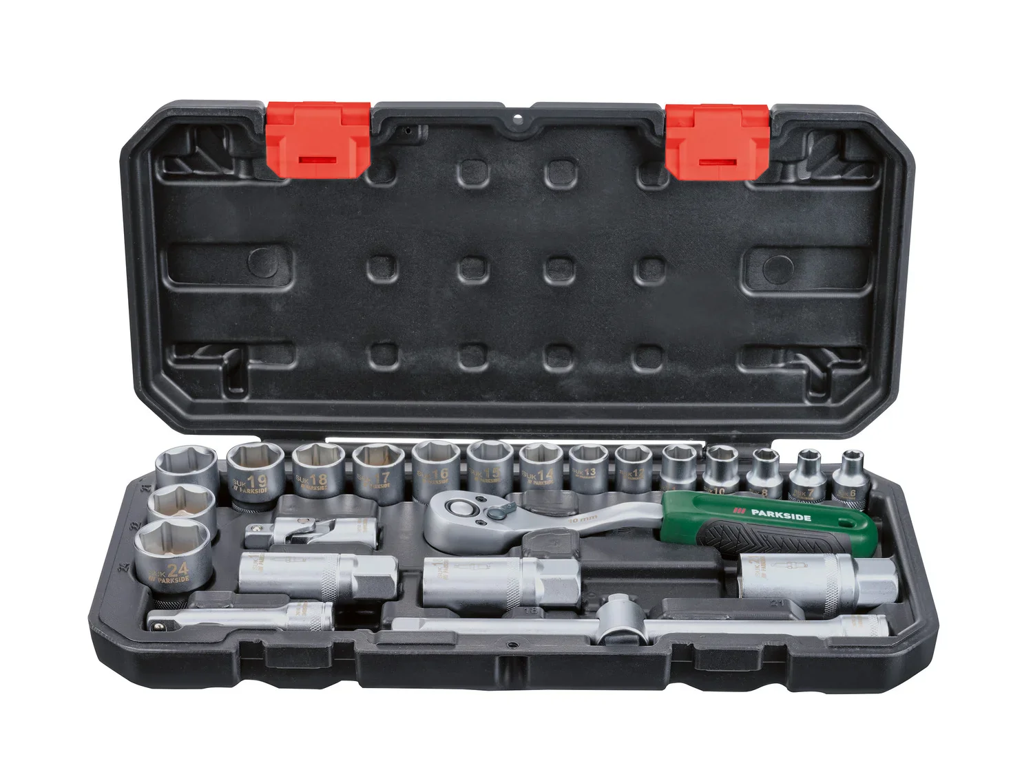 PARKSIDE Set de douilles et d'embouts PSSS 24 A1, 24 pices