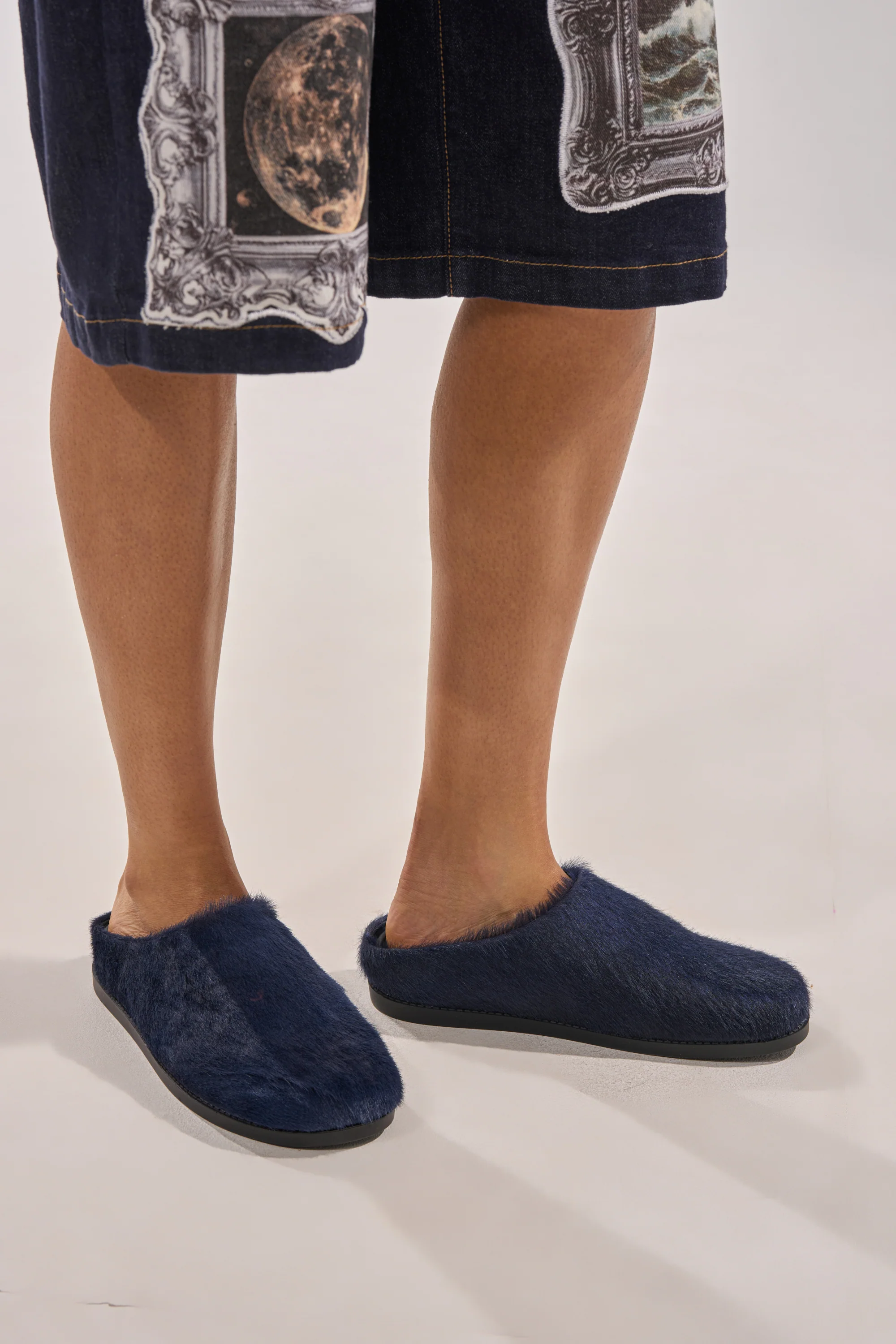 AZALEA WANG RAMSES NAVY SLIP ON FLAT - Akira Store