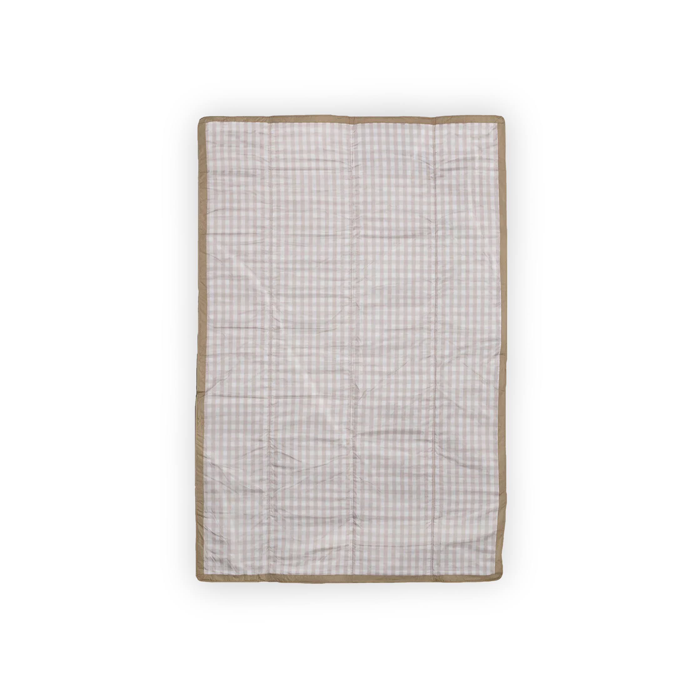 Little Unicorn Outdoor Blanket - Beige Buffalo Check 5x7