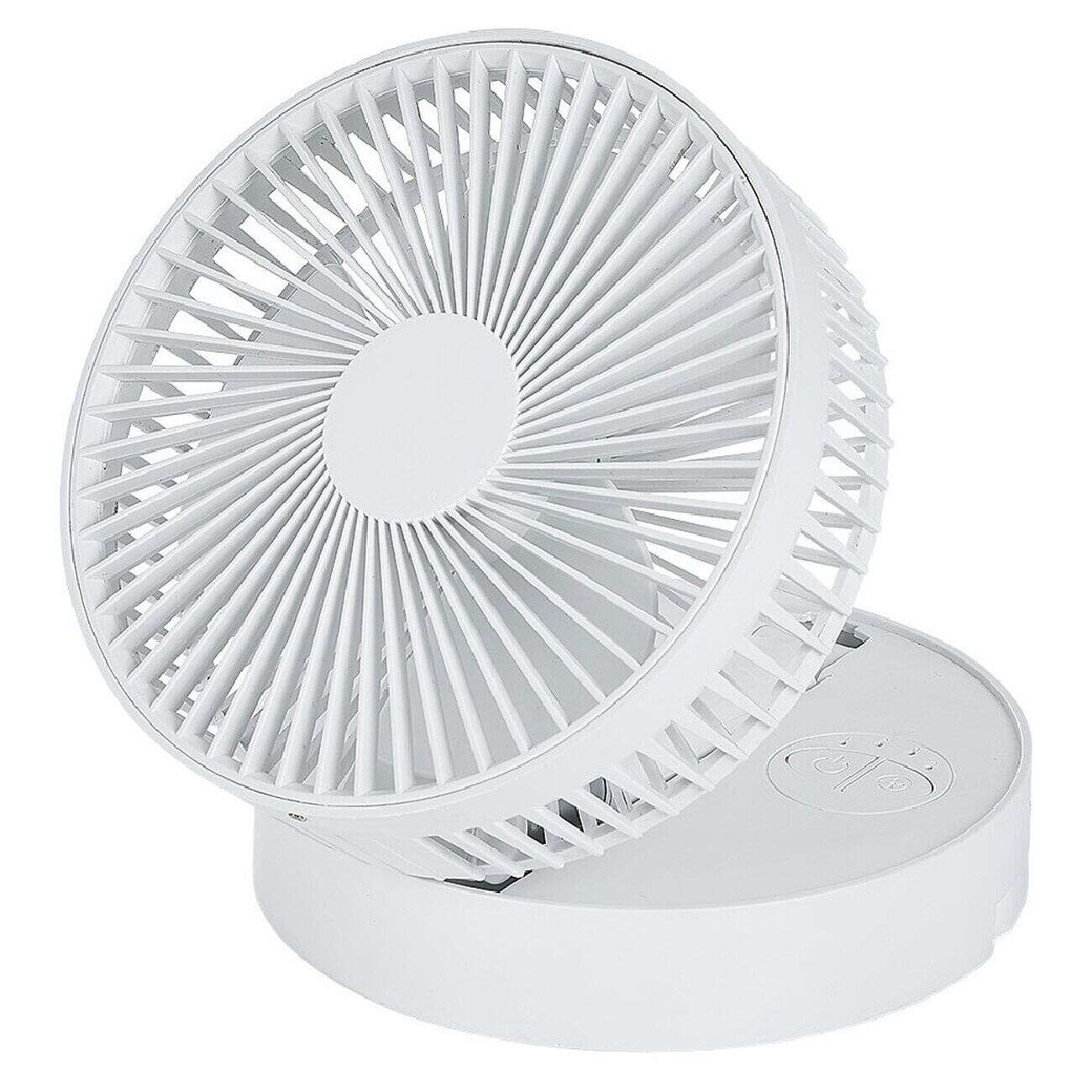 Ventilateur télescopique nomade blanc