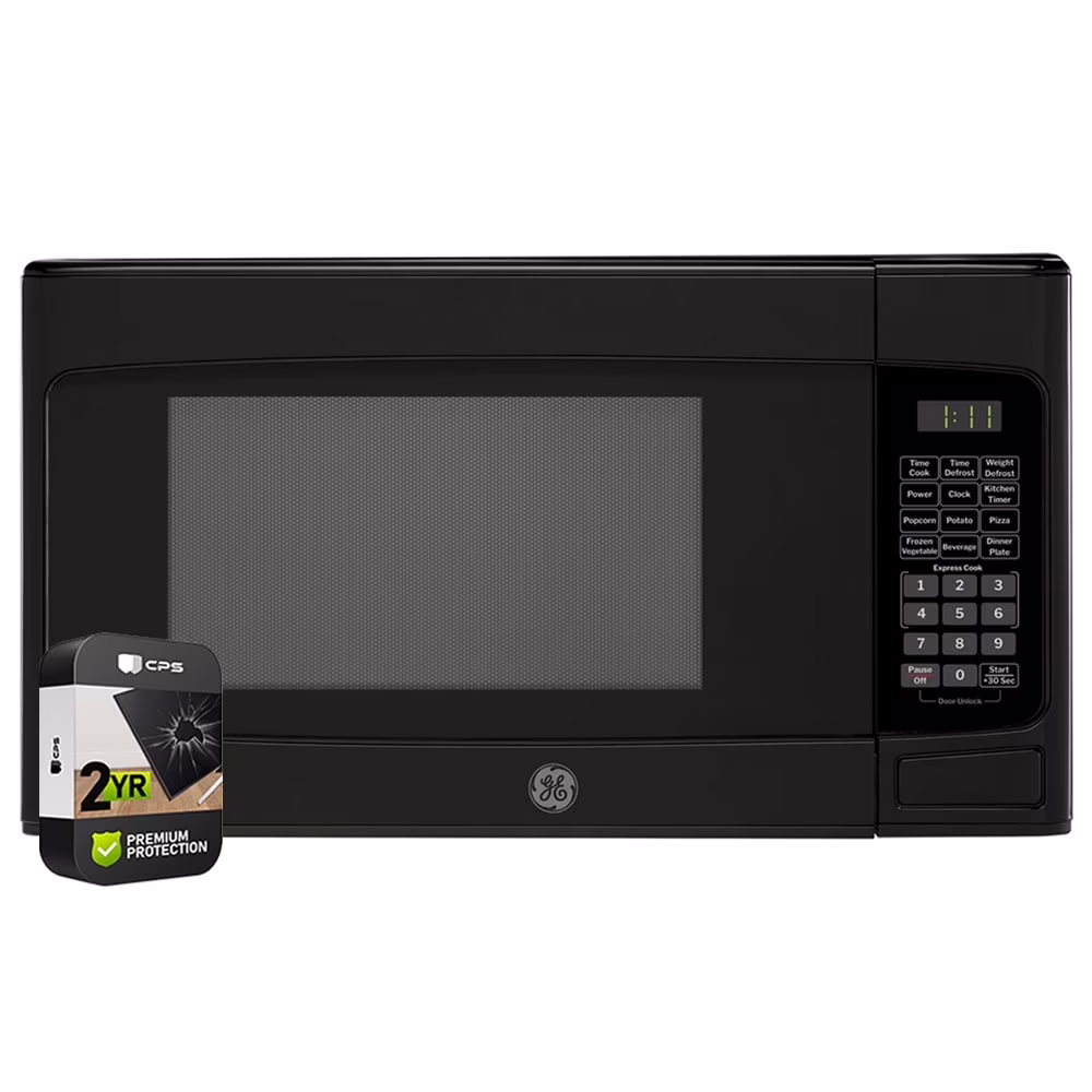 GCST11N1WSS 1.1 cu. ft. Countertop Microwave Oven 950 Watts Stainless Steel Bundle with 2 YR CPS Enhanced Protection Pack(Steel) - Image 3