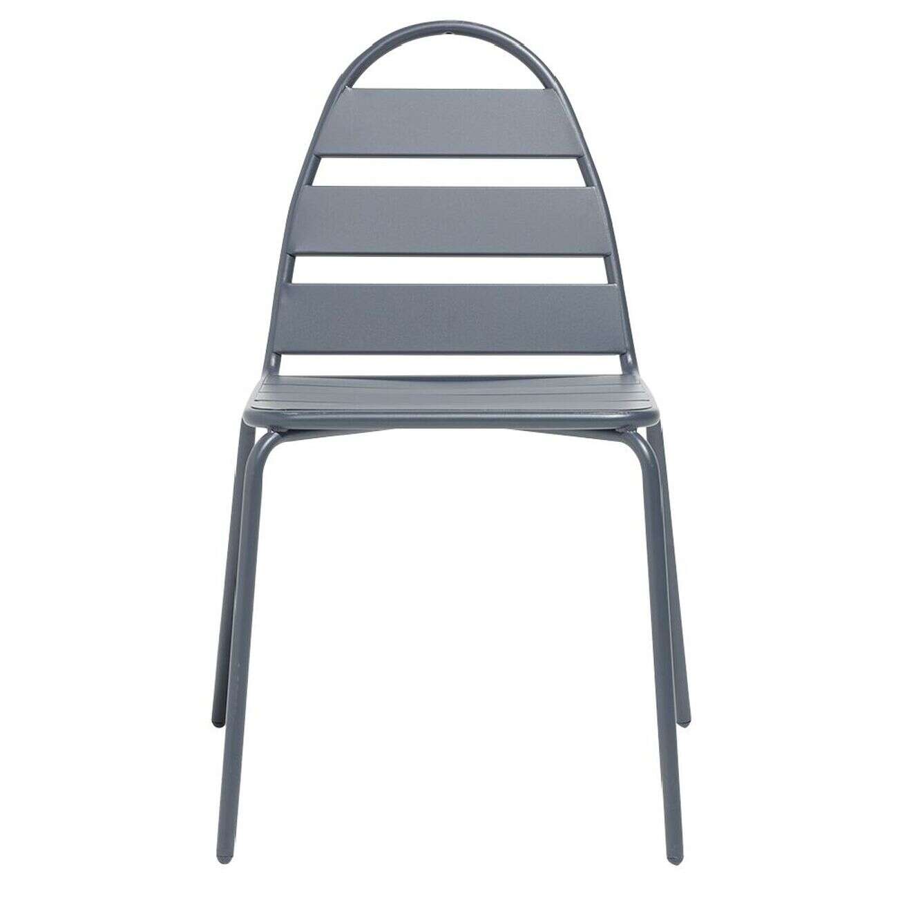 Chaise de jardin Fun métal gris 58x45xH82cm