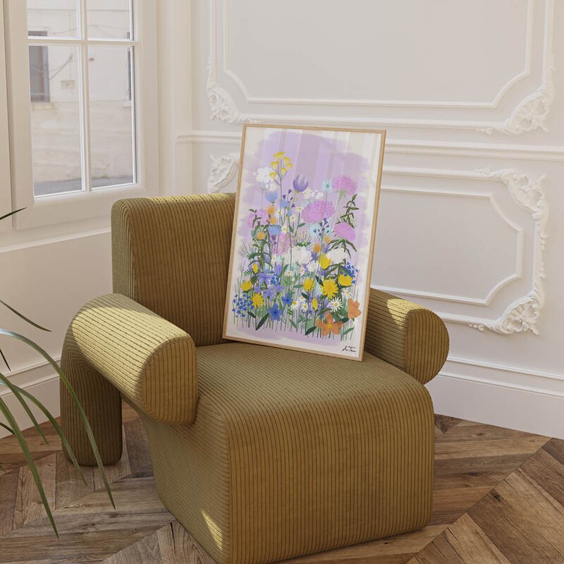 Anna Thomsen poster 30x40 cm field of flowers no2