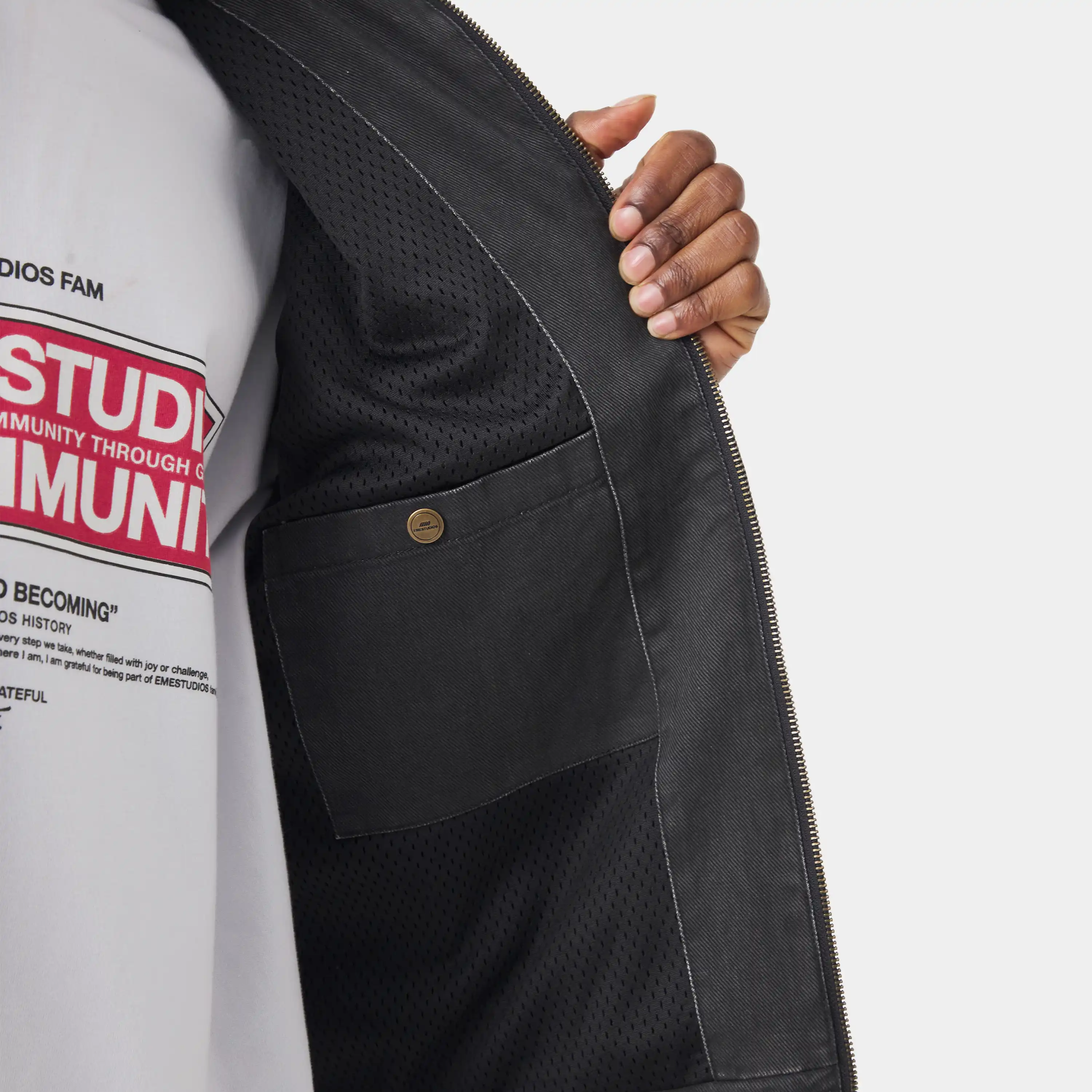 Metro Black Workwear Jacket