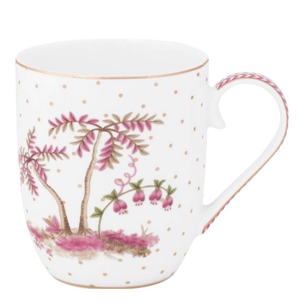 Jolie Dots krus liten 20 cl gull/rosa