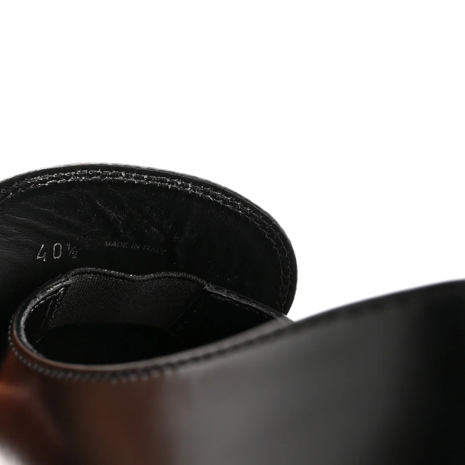 Spazzolato Metal Triangle Logo 50mm Loafers 40.5 Black