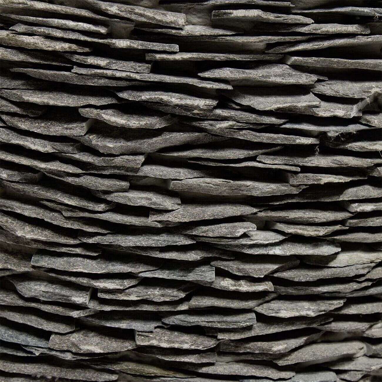 Pot ciment effet parement ardoise Ø44cm