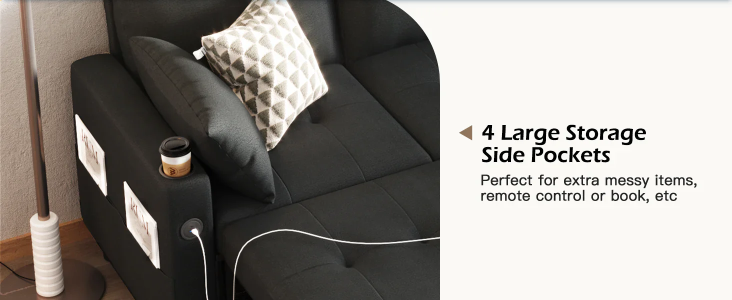 sectional sofa with pullout bed