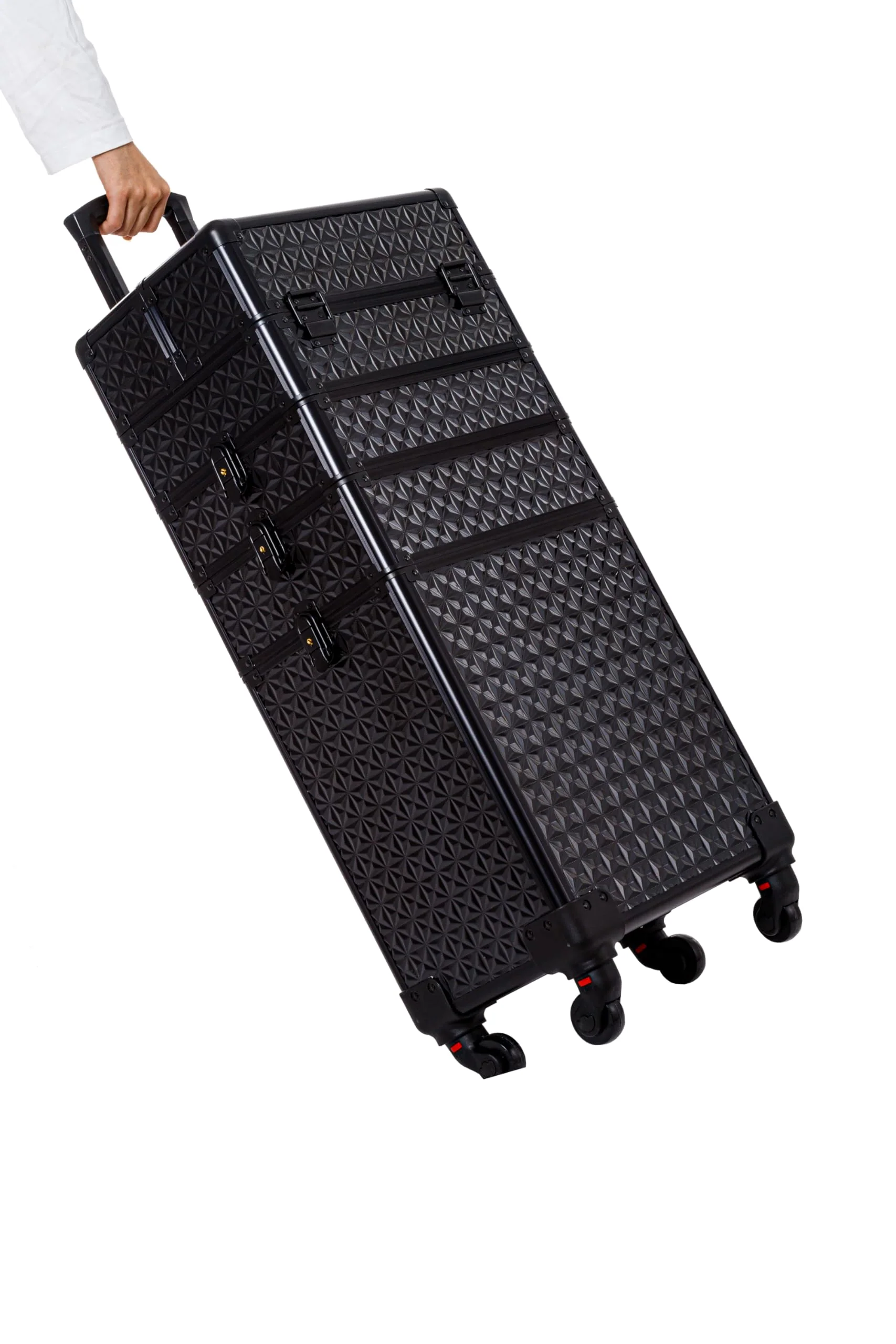 AROUS 5 in 1 Professional Makeup Train Case with 360�� Swivel Wheels