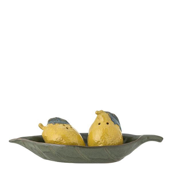 Limone salt og pepperbøssesett 2 stk 10/8,5 cl gul