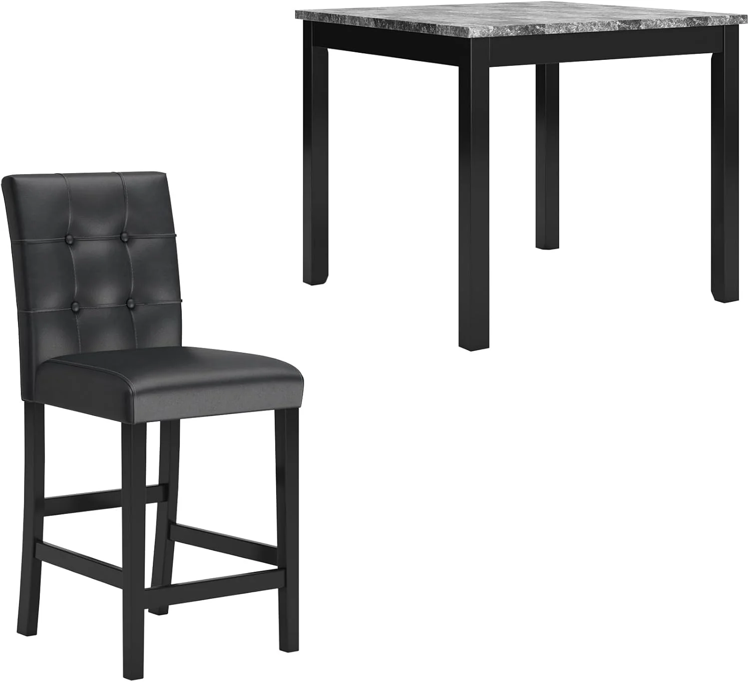 Ensemble de salle à manger 5 pièces Signature Design by Ashley Bridson comprenant une table et 4 tabourets de bar à dossier échelle