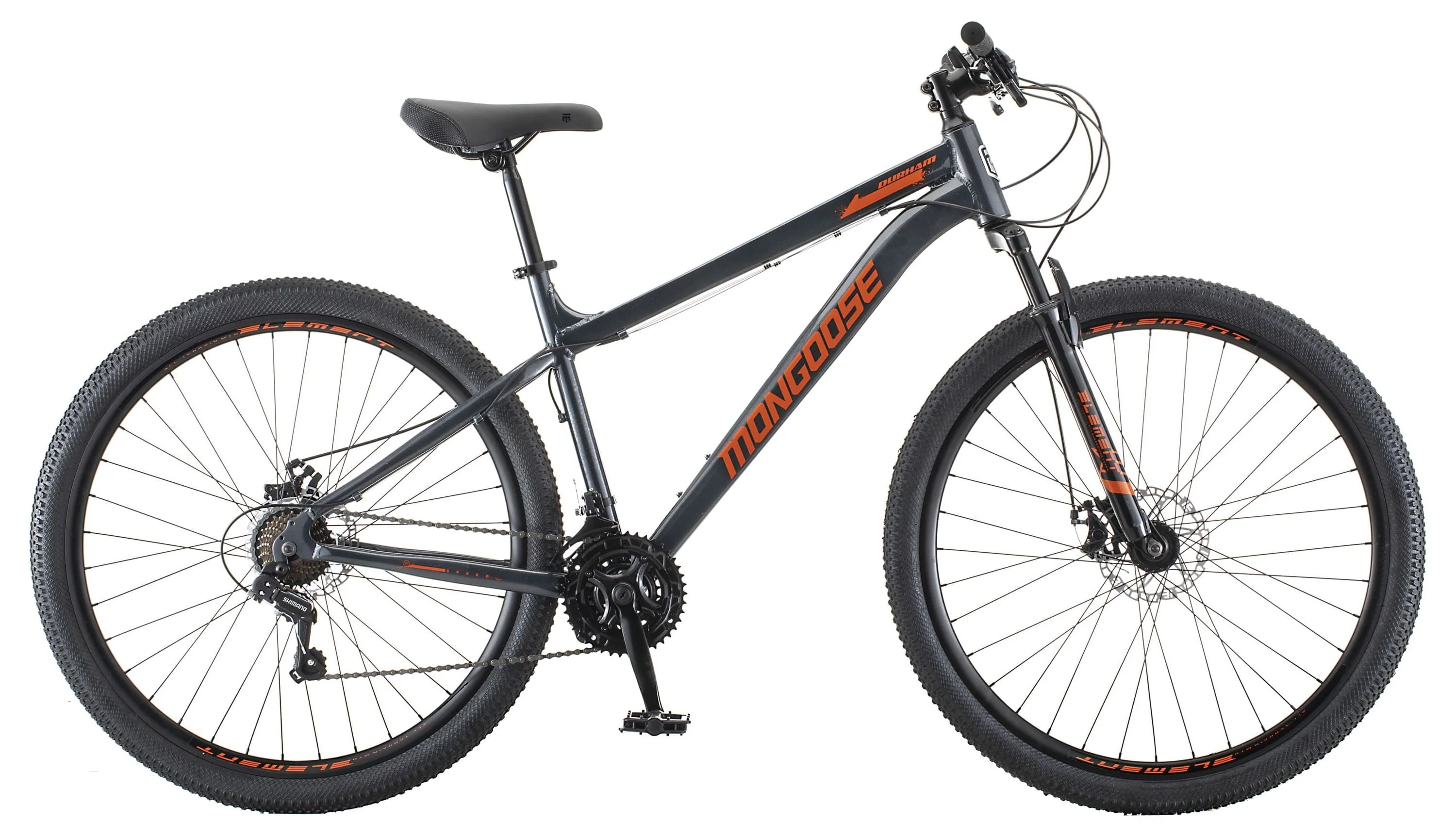 Mongoose 29" Durham Mountain Bike, 21 Speeds, Gray Image 6