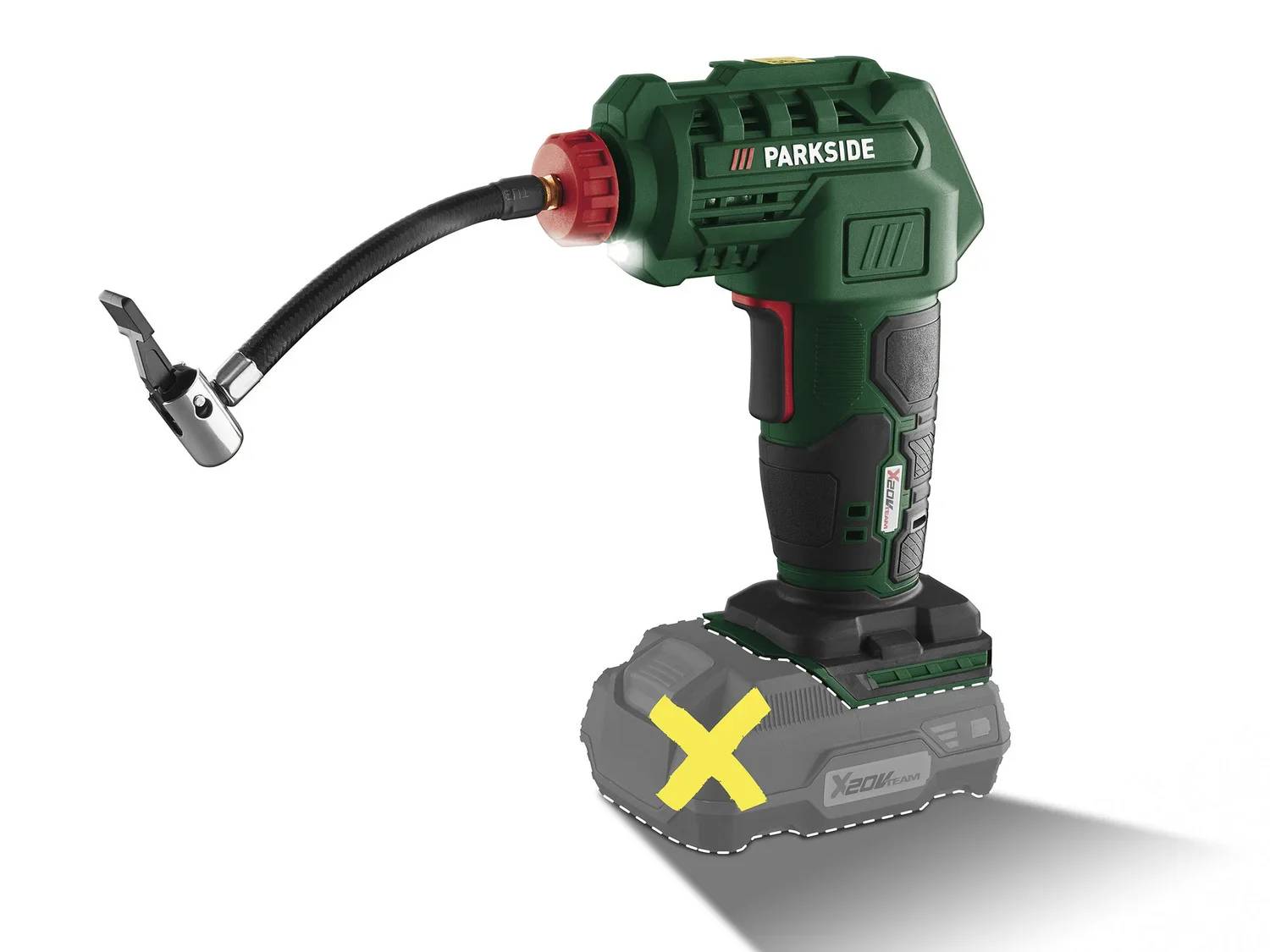 PARKSIDE Pompe  air sans fil PALP20-Li C3 ou compresseur sans fil PAK 20-Li C3, 20 V