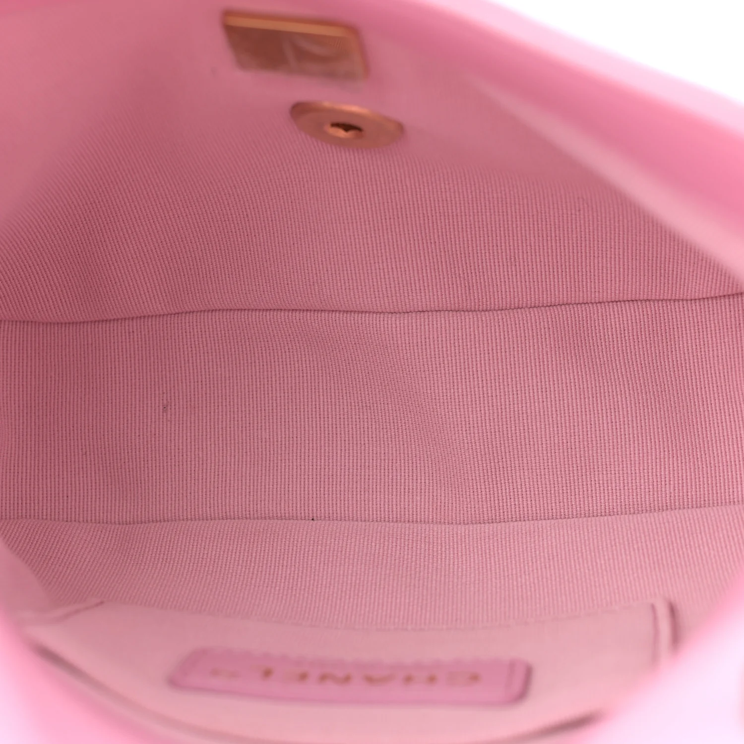 Lambskin Quilted Mini Lacquered Chain Flap Pink