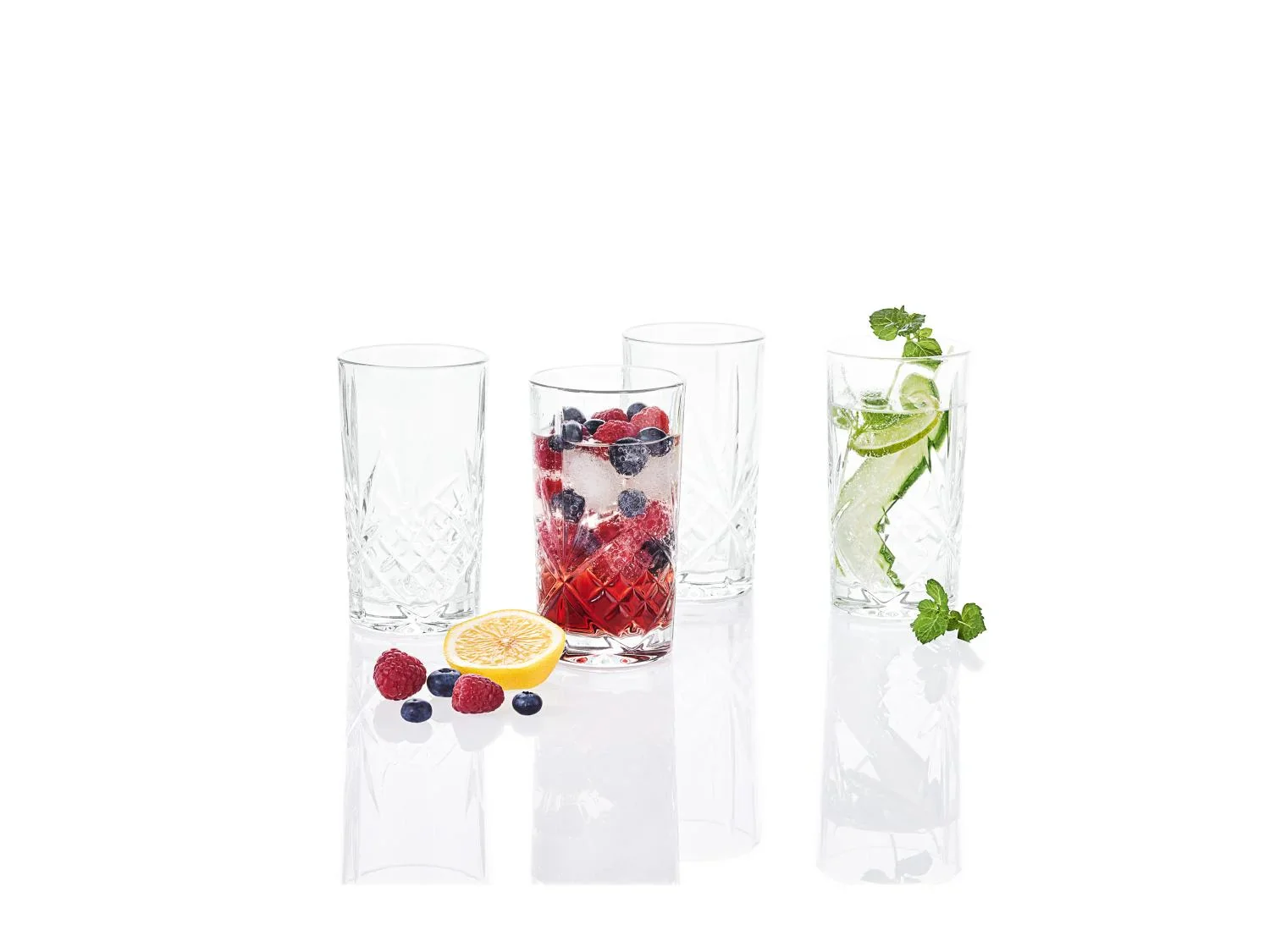 LIVARNO home Lot de 4 verres  whisky ou longdrink