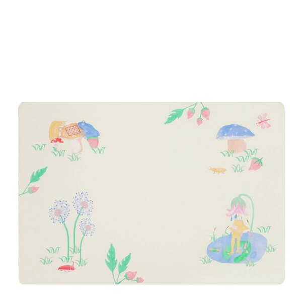 Hammershøi Kids bordbrikke 43x30 cm hvit m/dekor
