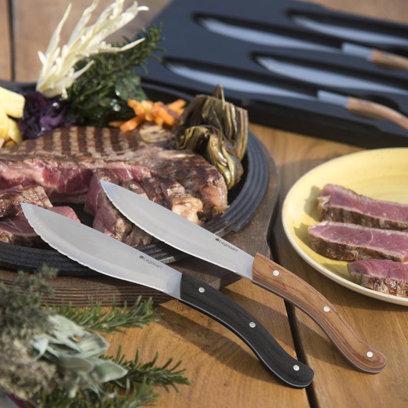 Tomahawk steakknivsett 4 stk mørkt skaft