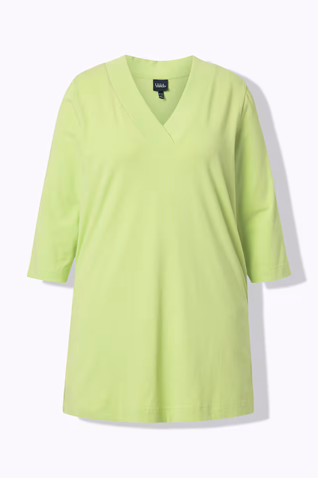 Stretch A-Line 3/4 Sleeve Knit Top