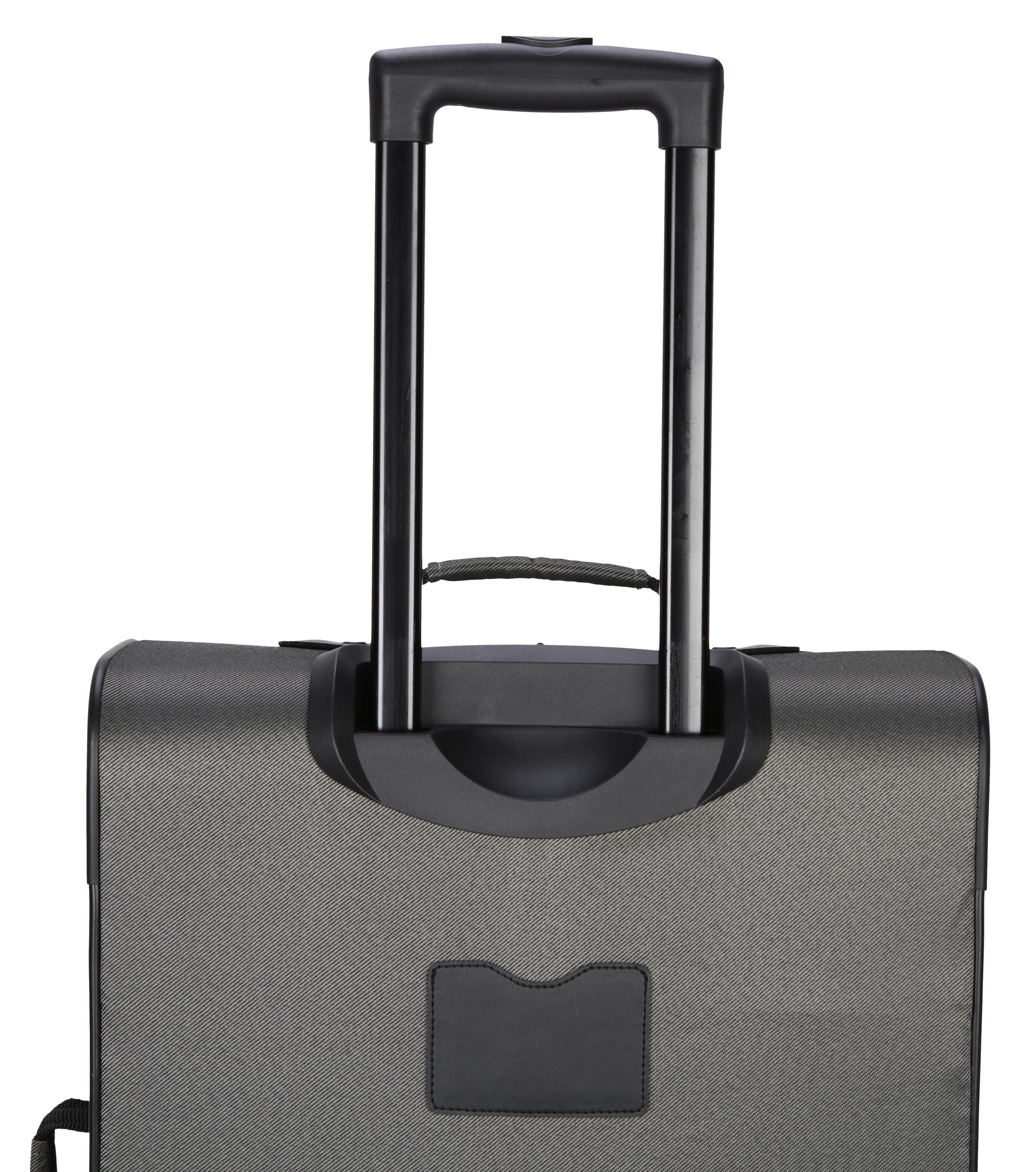 Protege 5 Piece Spinner Luggage Set, Includes 28 in Checked, 24 in Checked Bags, 20 in Carry - on, 15 in Boarding Tote and Matching Utility Bag, All Ages, Grey