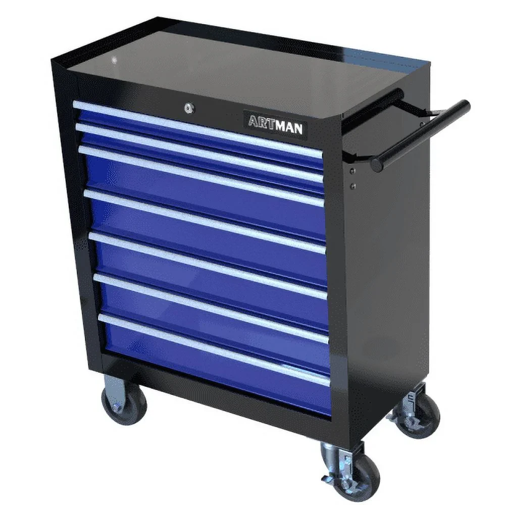 ARTMAN 7 Drawer Tool Rolling Storage Cart ,Tool Boxes Tool Chest with Wheels and Drawers for Garage Workshop Warehouse