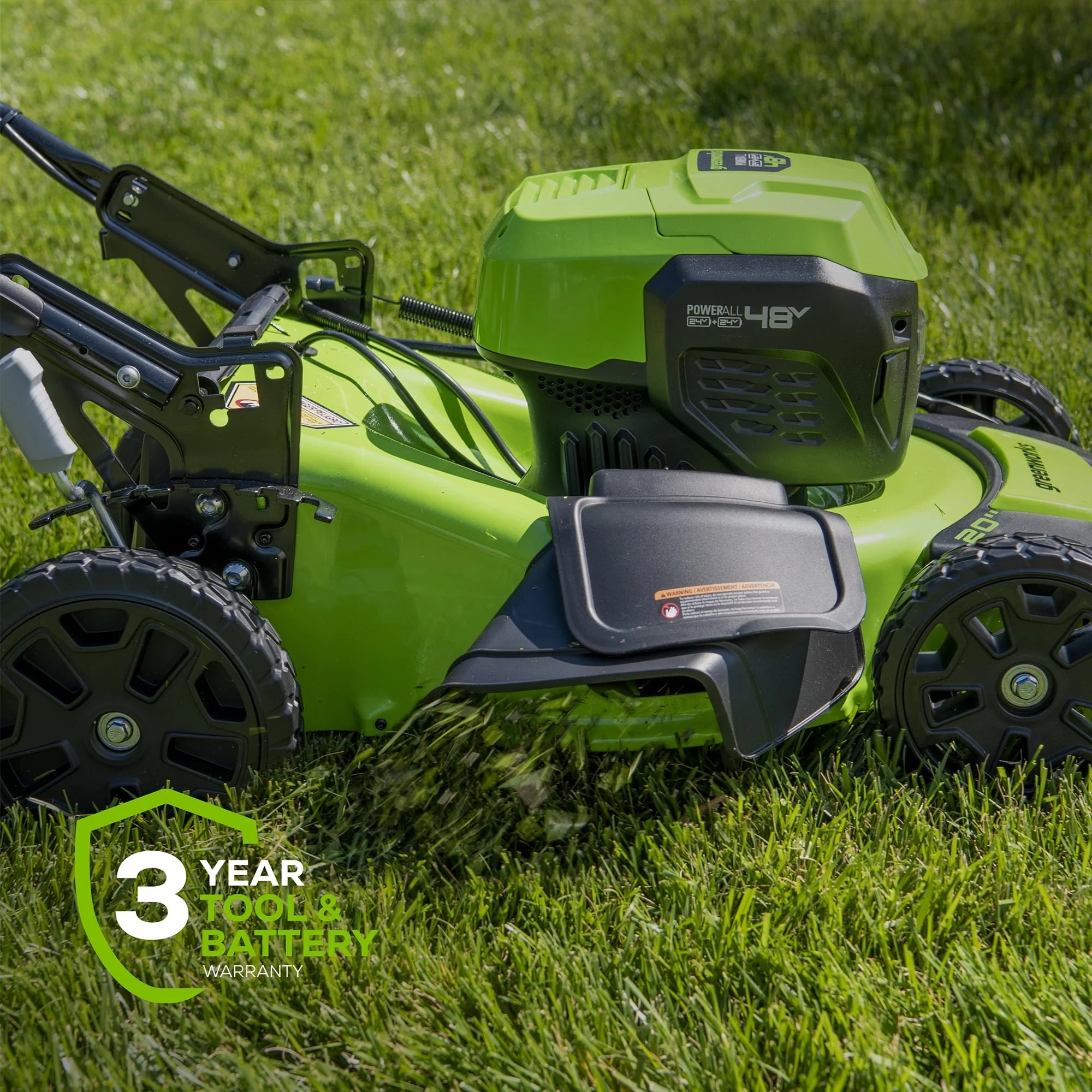 48V 20" Brushless Battery-Powered Lawn Mower, Two (2) 4.0Ah USB Batteries and Charger - Image 9