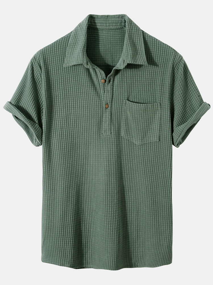 Polo et short gaufrés