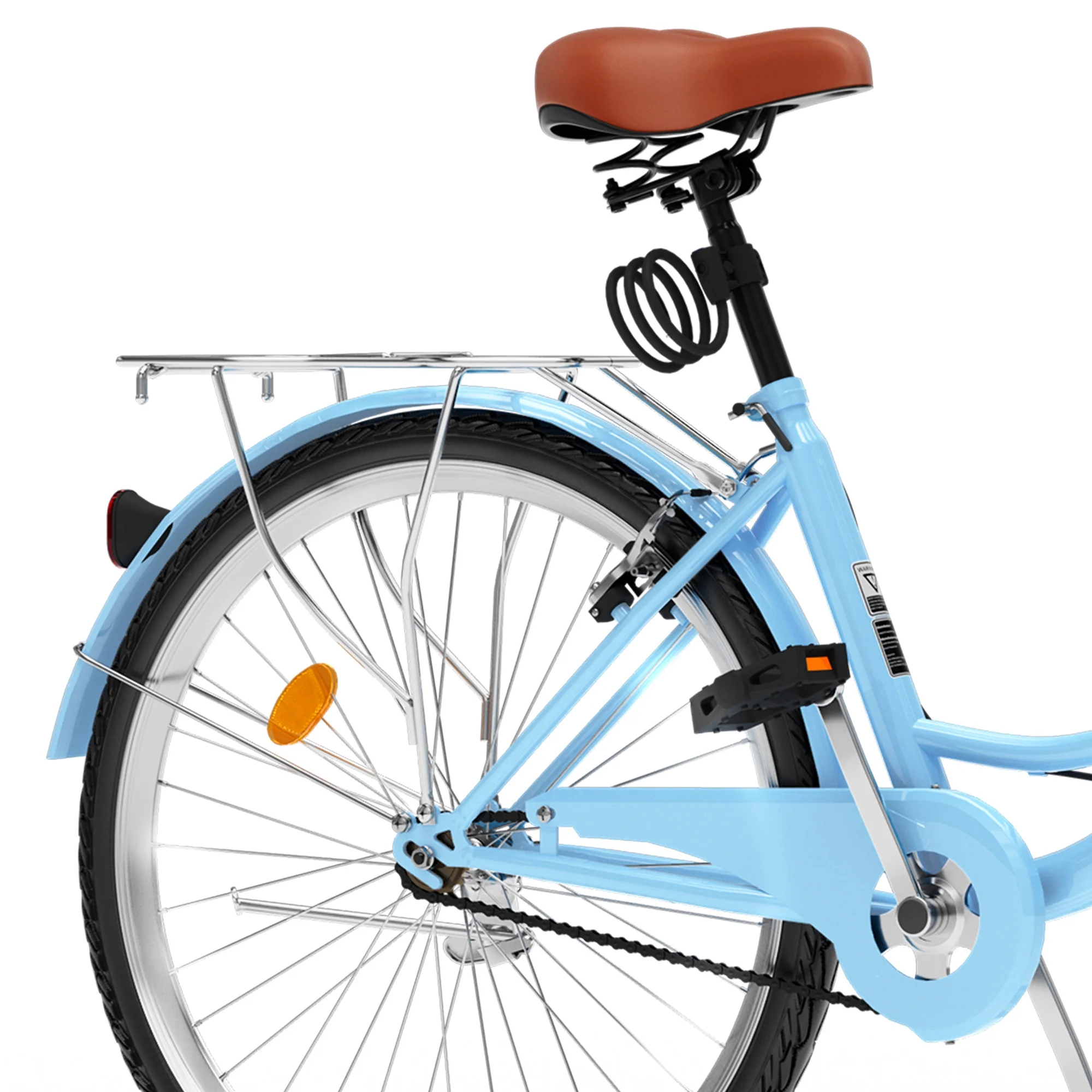 26" 1-Speed Beach Cruiser Bike for Women �C Sleek, Stylish, and Comfortable in Light Blue(26/Light Blue) - Image 10