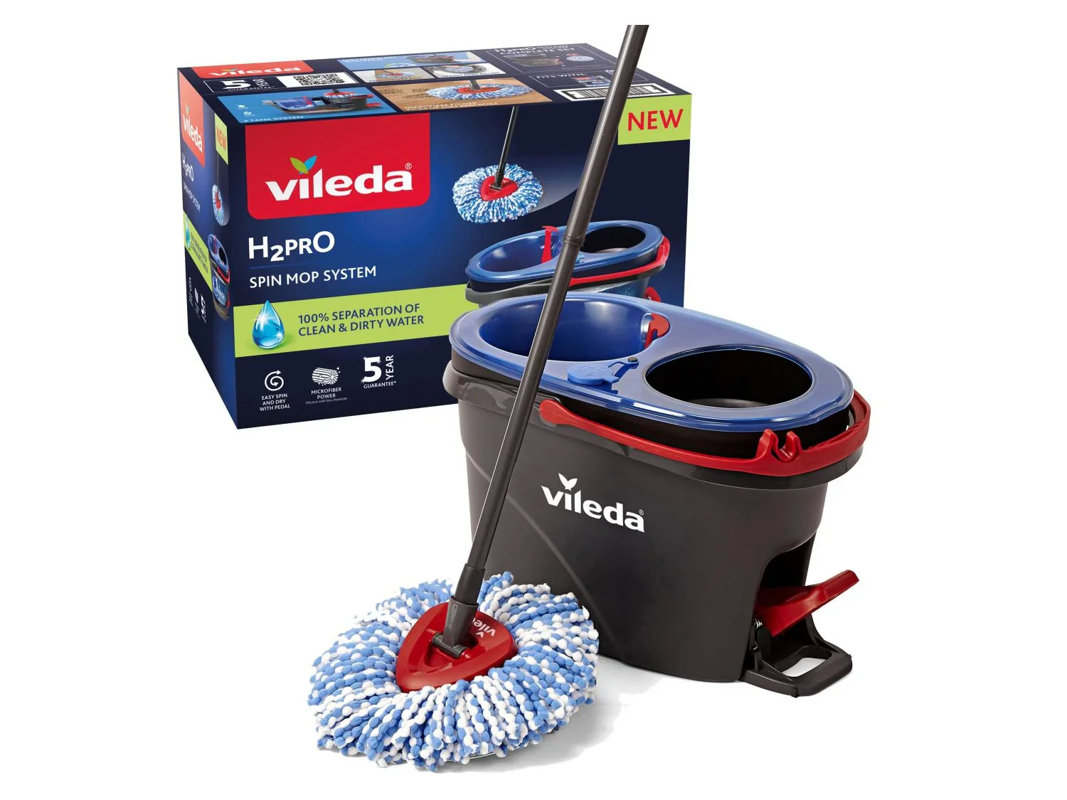 Vileda Kit de nettoyage H2PrO