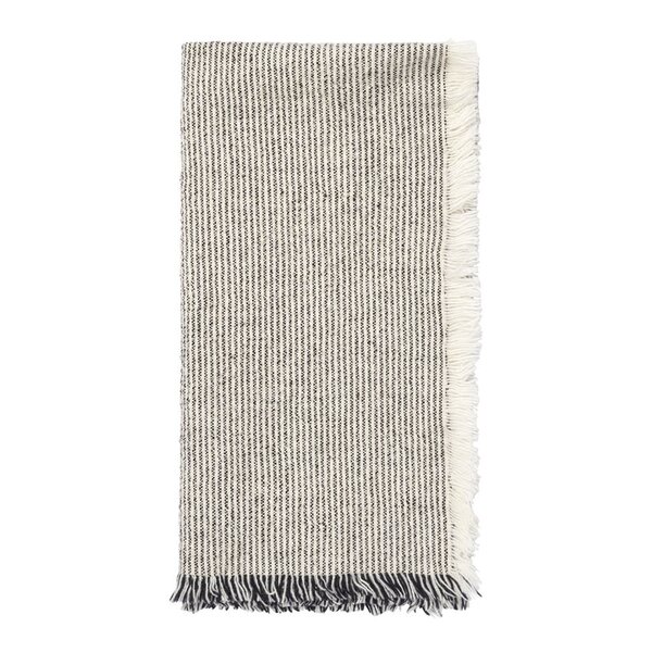 Elouise serviett 45x45 cm svart/offwhite