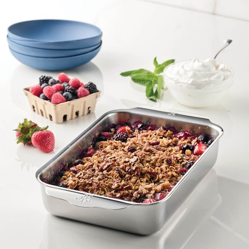 Ovenbond rektangulær bakeform 18x25 cm stål