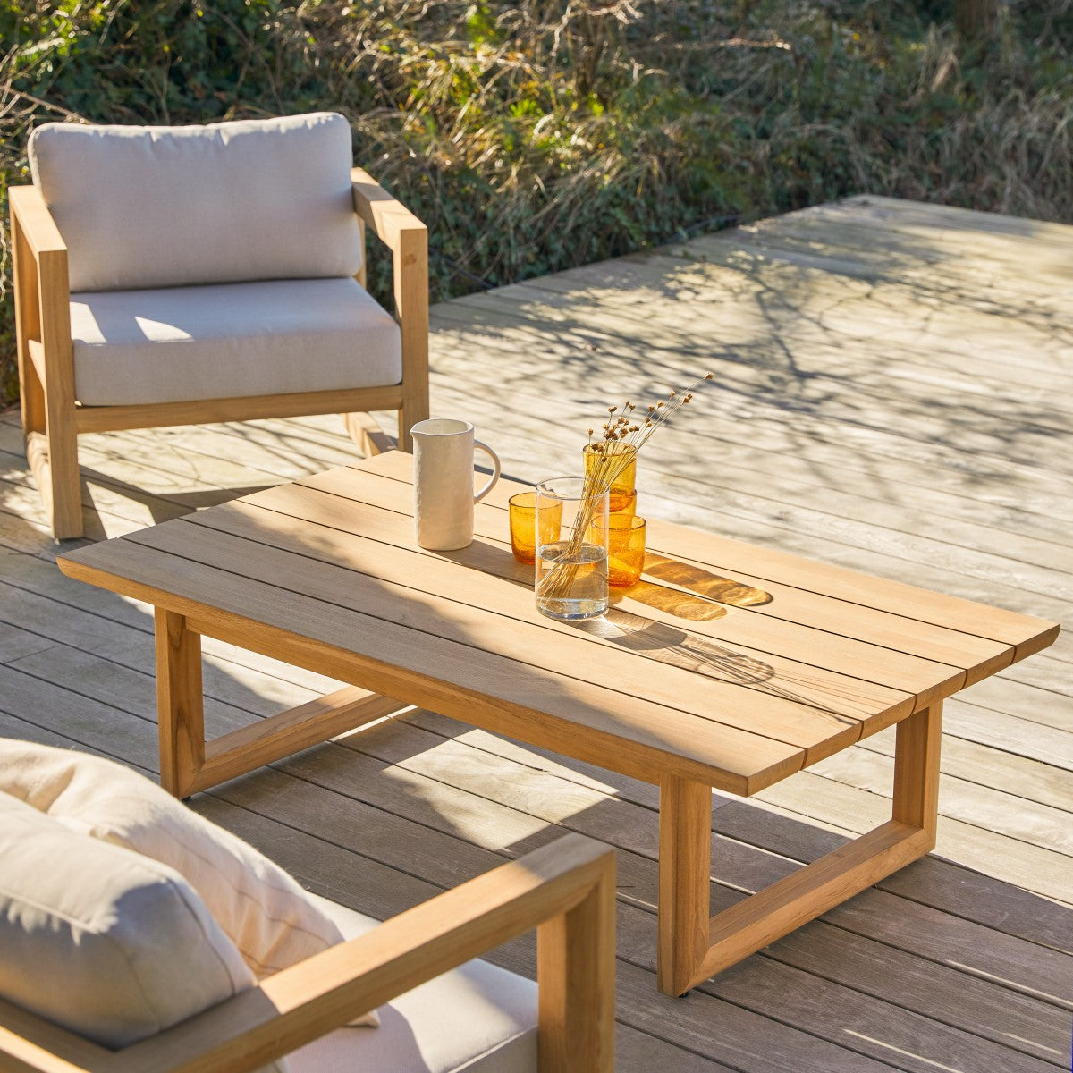 Tikamoon - Loungetafel Noah in massief teak