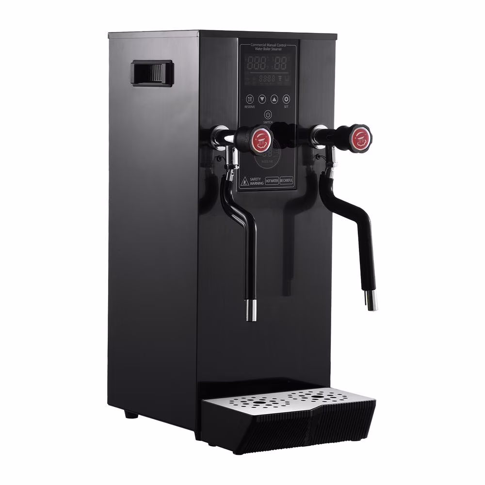 Commercial Milk Frother, 110V 1400W Automatic Foam Machine with LED Display for Coffee Shops (Black)(Black)
