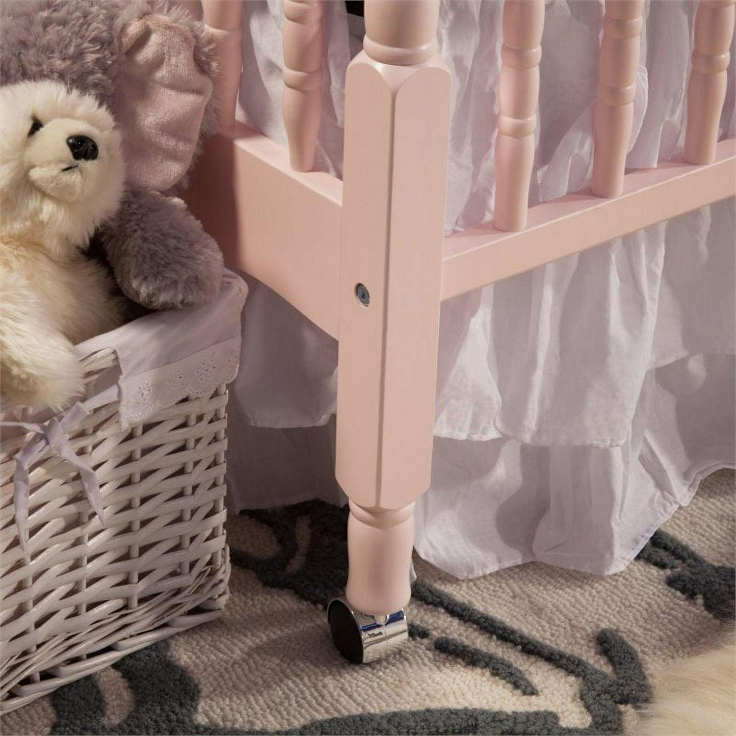 Davinci Jenny Lind 3 - in - 1 Convertible Crib in Pink Blush