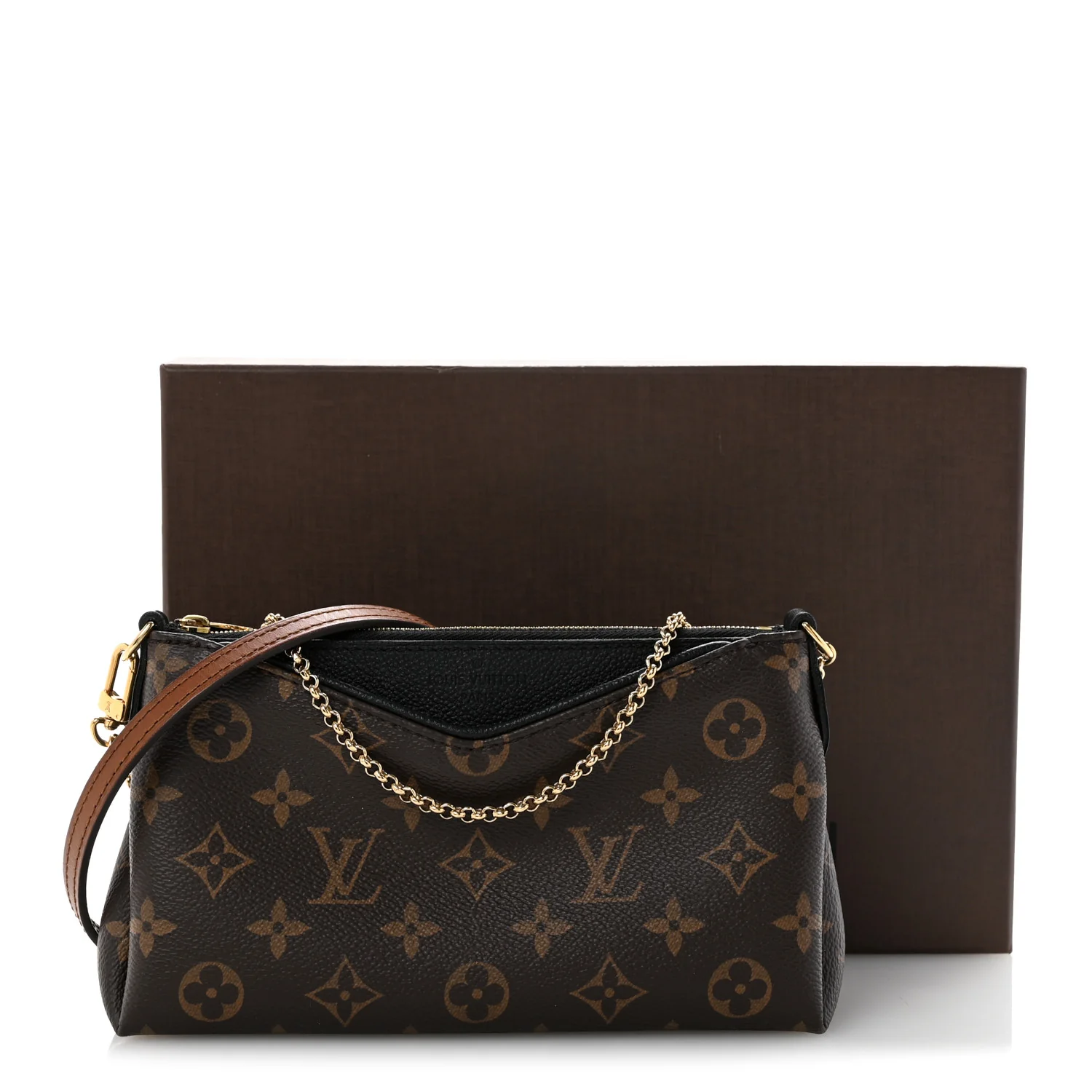 Monogram Pallas Clutch Black