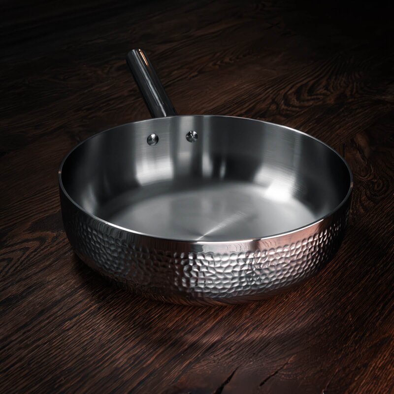 Kroma pastapanne 26 cm blankt stål