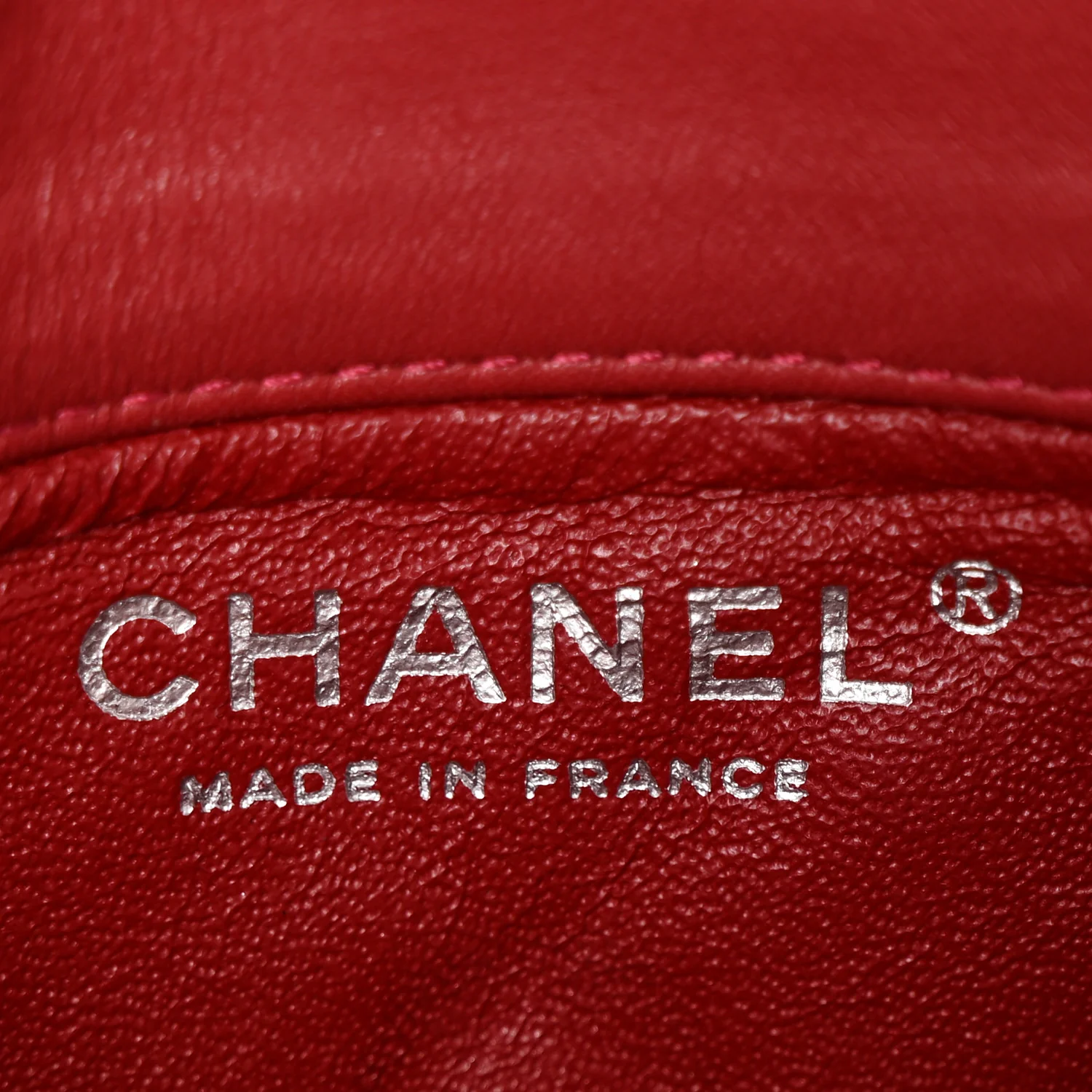 Patent Quilted Mini Flap Clutch With Chain  Red