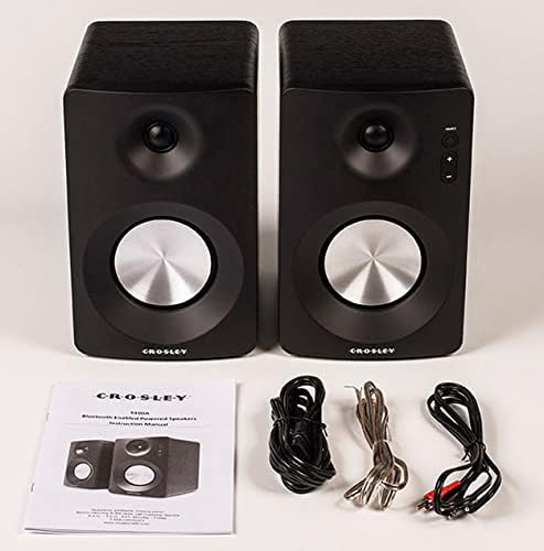 Crosley KT6101-WH Belt-Drive Bluetooth Turntable with Built-in Preamp and Included Speakers  White
