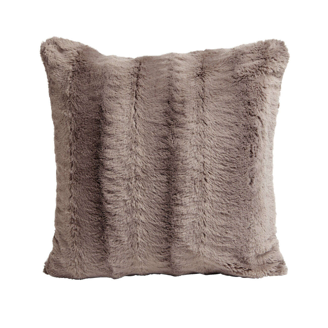 Housse de coussin effet fourrure gaufré 40x40cm (3 modèles)