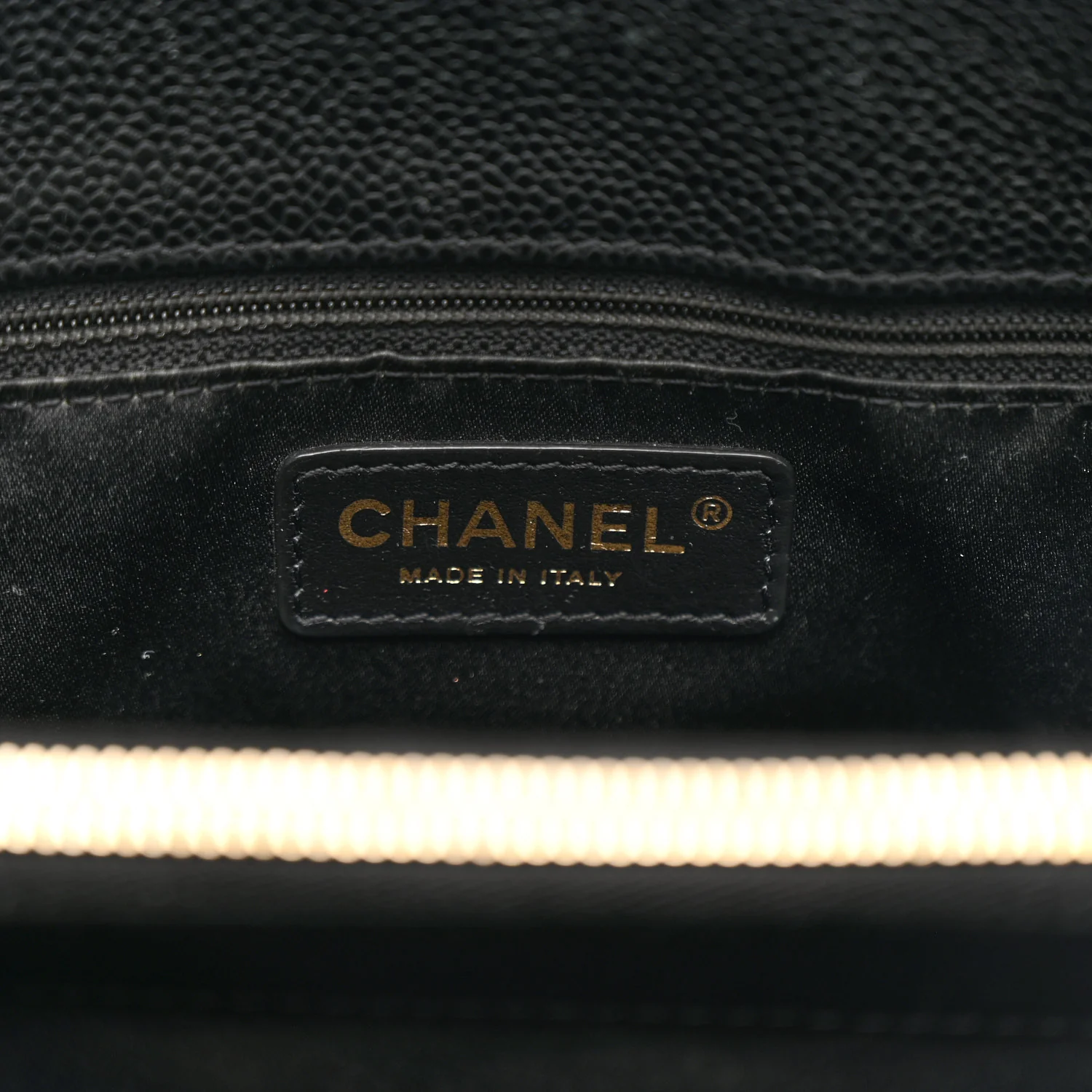 Caviar Quilted Grand Shopping Tote GST Black