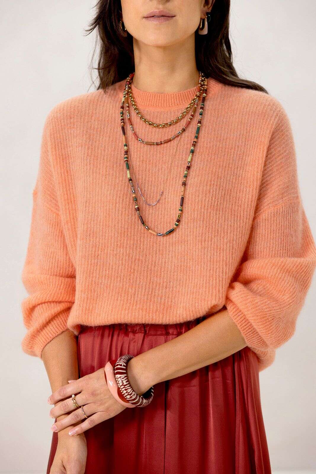 Goudkleurige ketting met grote schakels