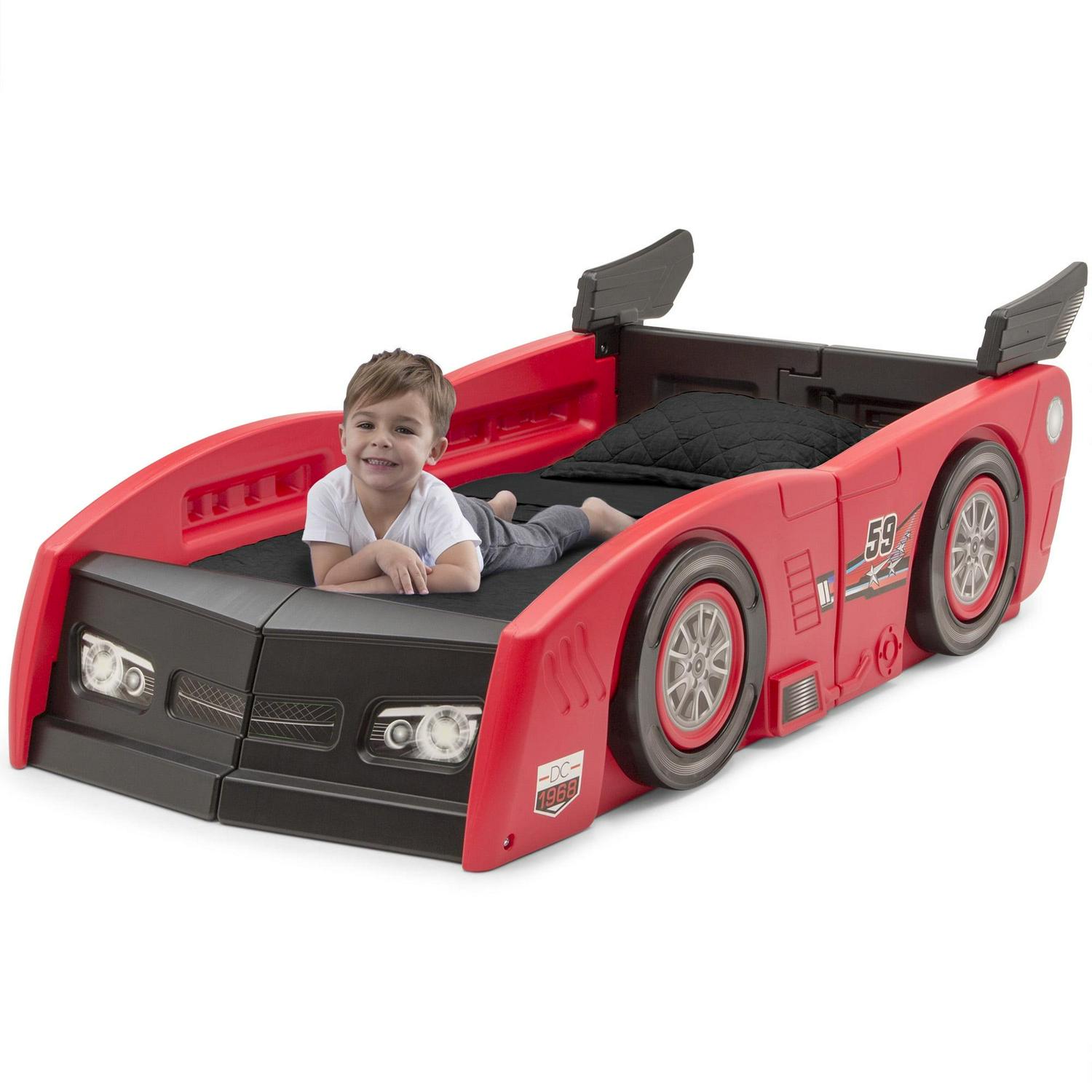 Grand Prix Kids Plastic Toddler Bed-Twin. Red - Image 7